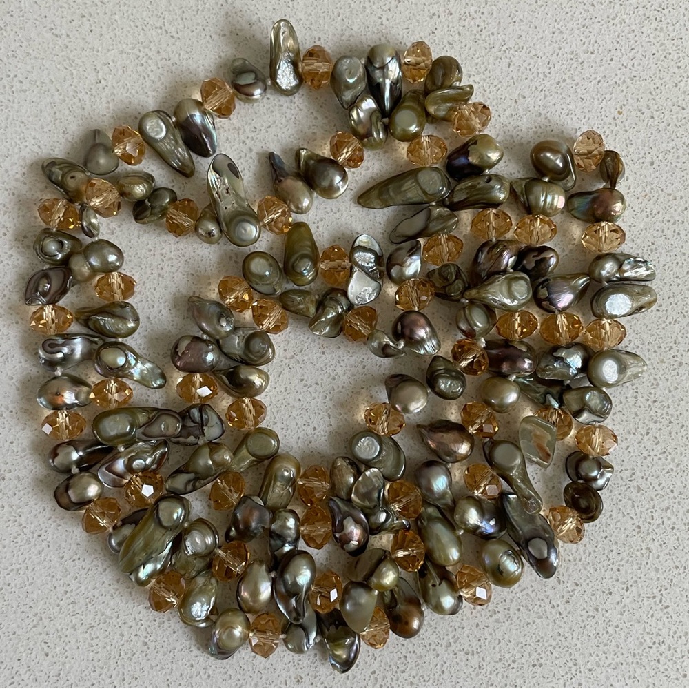 Pearl and Crystal Necklace